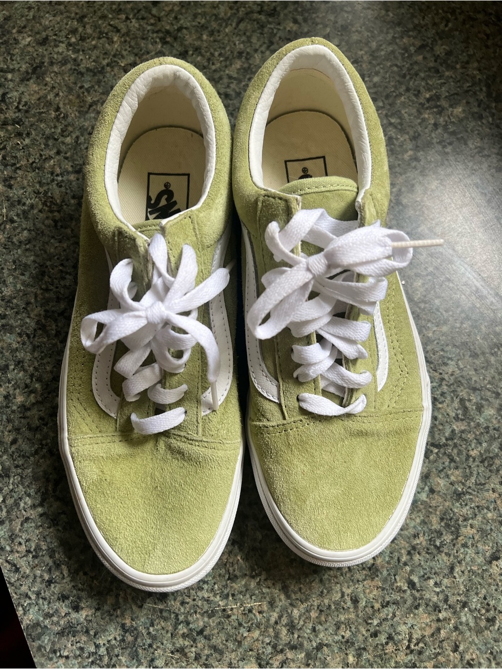 Brand new w/o box suede old skool vans in color way “winter pear”